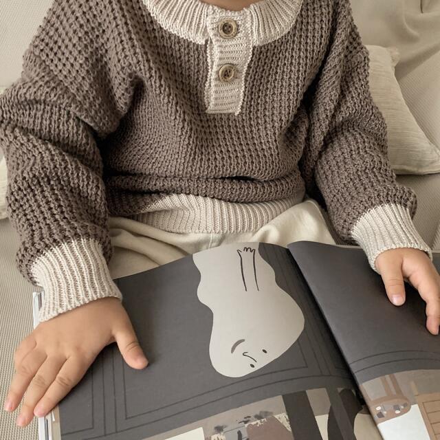 teteatete bi-color henry knit キッズ/ベビー/マタニティのキッズ服男の子用(90cm~)(ニット)の商品写真