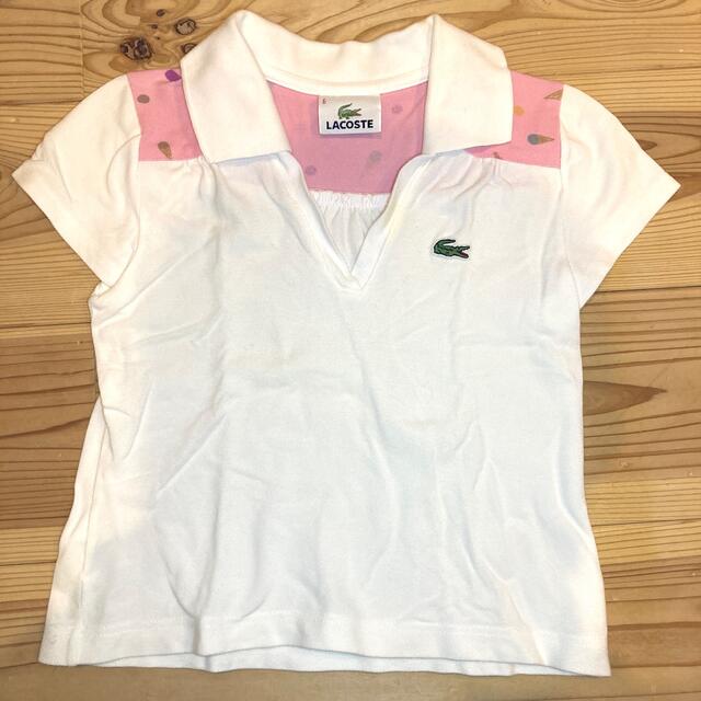 LACOSTE(ラコステ)の【Lacoste】ポロシャツ(110cm) キッズ/ベビー/マタニティのキッズ服女の子用(90cm~)(Tシャツ/カットソー)の商品写真