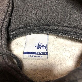 OLD STUSSY ヘッドホンロゴ刺繍　USA製　ジップアップパーカー　L