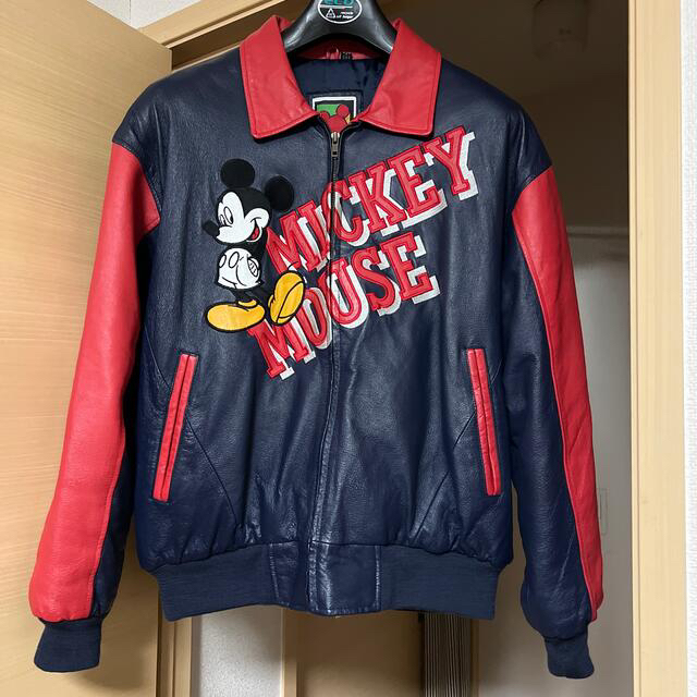 セットアップ USED - Disney 80s jacket leather mouse mickey レザージャケット