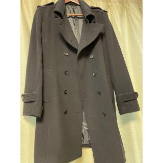 セマンティックデザイン トレンチコート 黒 XL-