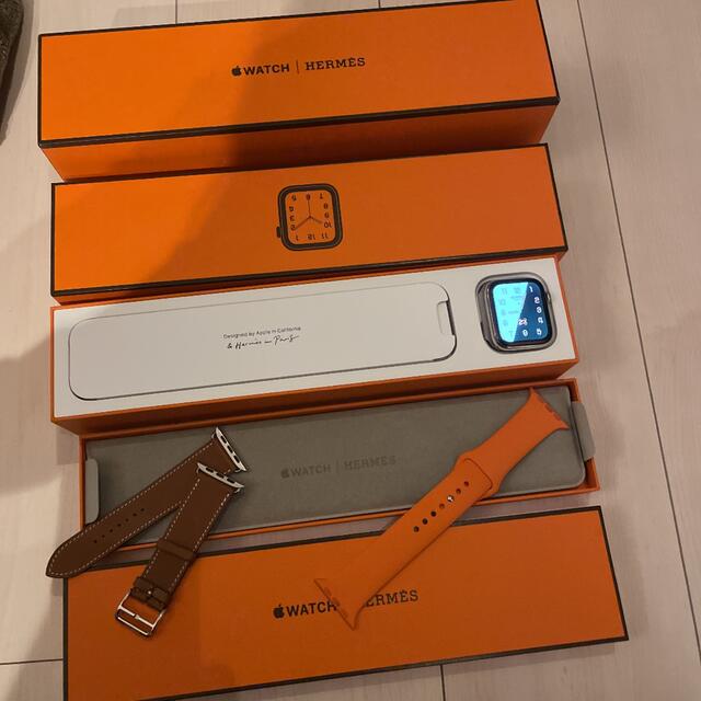 メンズ最終値下　Apple Watch Hermes 純正バンド2本