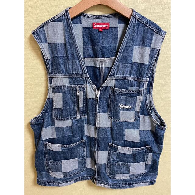 supreme Patched Denim Vest