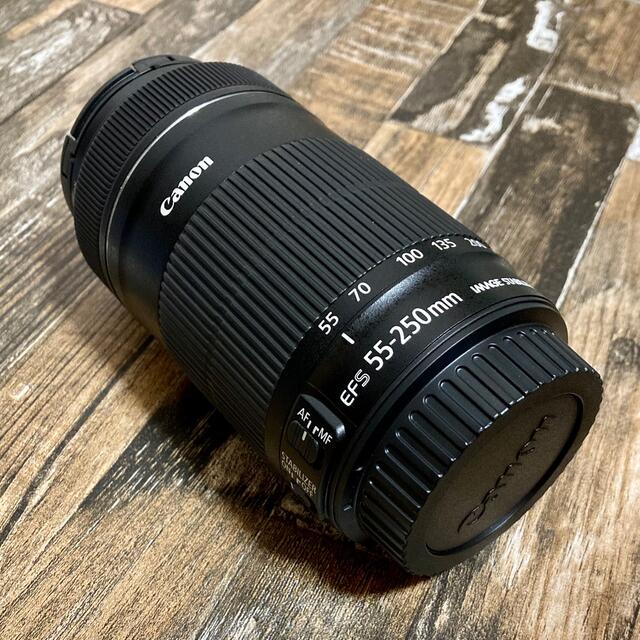 Canon EF-S55-250mm F4-5.6 IS STM 望遠レンズ スマホ/家電/カメラのカメラ(レンズ(ズーム))の商品写真