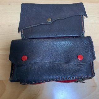 ハンドメイド　革　財布(財布)