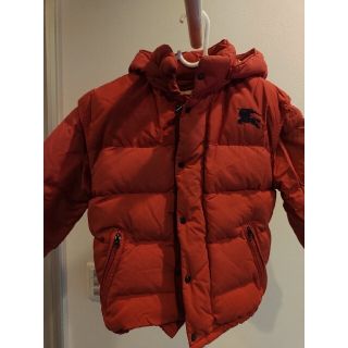 バーバリー(BURBERRY)のバーバリー　ダウンジャケット　キッズ　レッド　110㎝(ジャケット/上着)