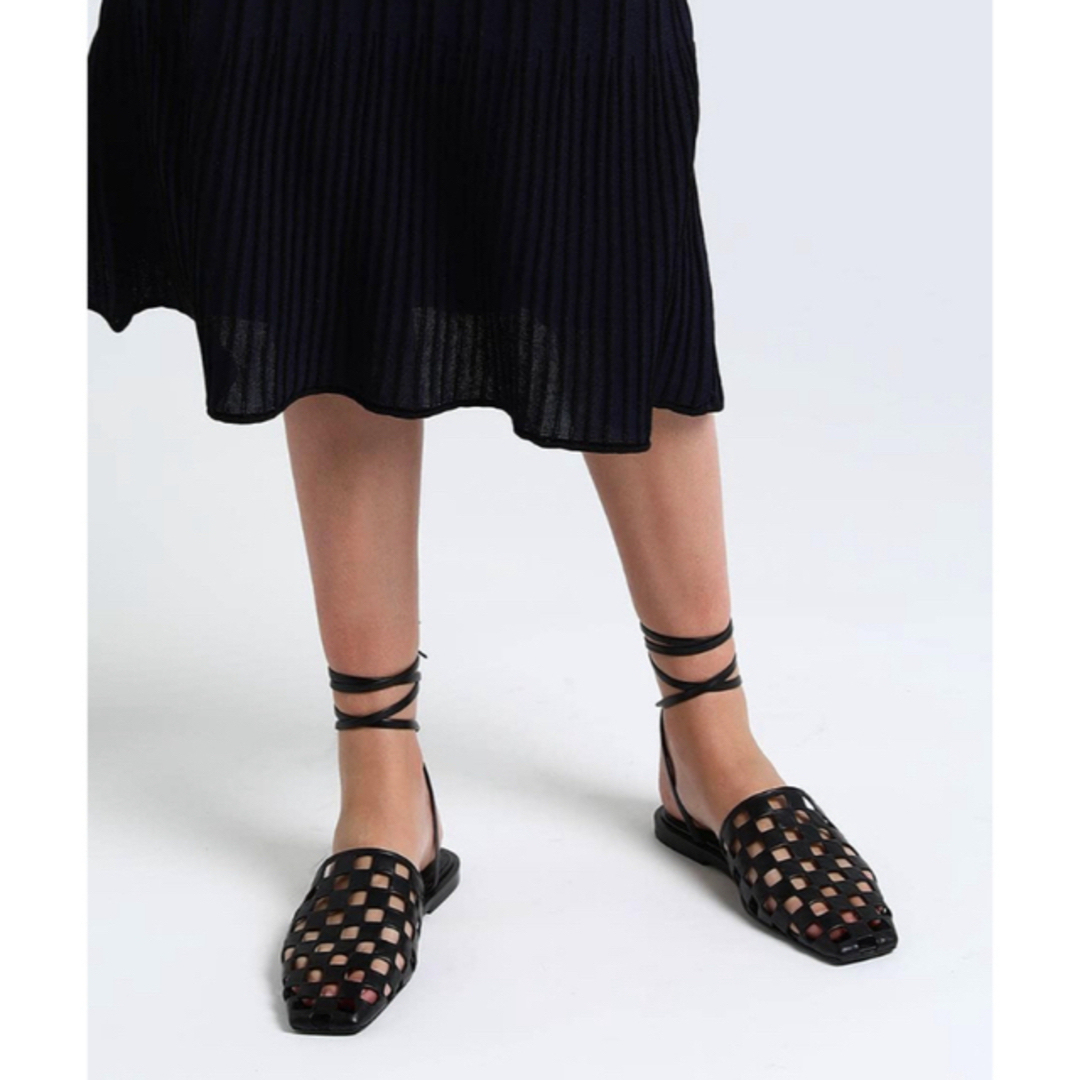Jil sanderジルサンダーシルバーサンダルメッシュレザー新品24.5