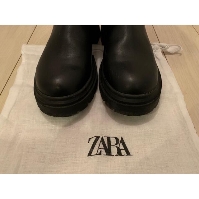ZARA(ザラ)のあいりん様専用　チェルシーブーツ/ショートブーツ/サイドゴア/美品/サイズ38 レディースの靴/シューズ(ブーツ)の商品写真