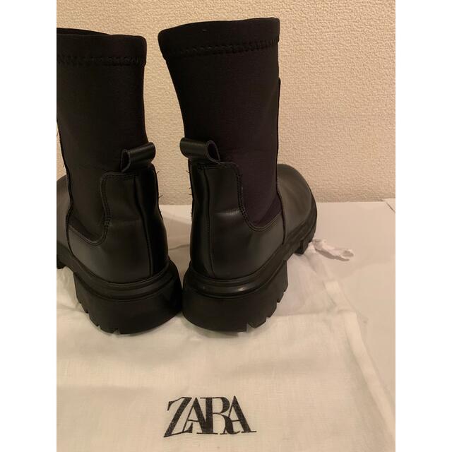 ZARA(ザラ)のあいりん様専用　チェルシーブーツ/ショートブーツ/サイドゴア/美品/サイズ38 レディースの靴/シューズ(ブーツ)の商品写真