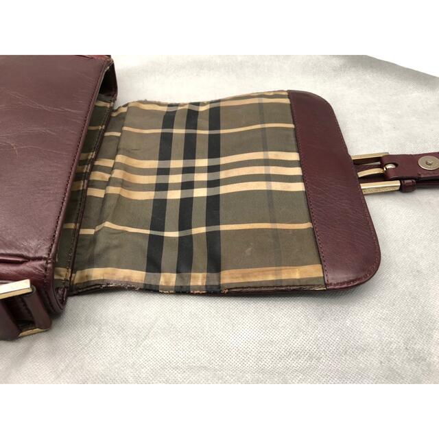 BURBERRY BLACK LABEL(バーバリーブラックレーベル)のバーバリーブラックレーベル　オールレザー　ショルダーバッグ メンズのバッグ(ショルダーバッグ)の商品写真