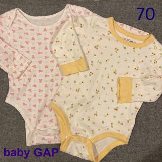 ベビーギャップ(babyGAP)の70 ベビーギャップ　肌着　2点セット(肌着/下着)