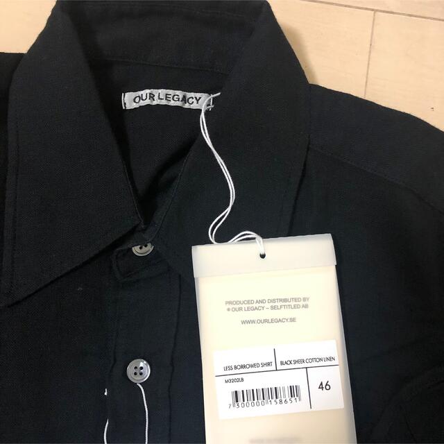 新品未使用　OUR LEGACY LESS BORROWED SHIRT 46