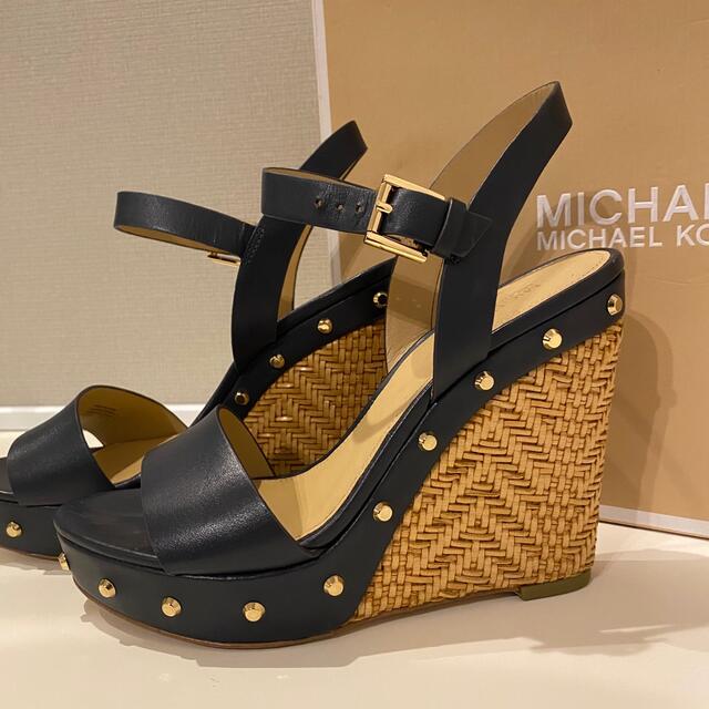 MICHAEL KORS - Michael Kors ウェッジソール サンダル ネイビー MICHAEL KORS - Michael Kors ウェッジソール サンダル ネイビー