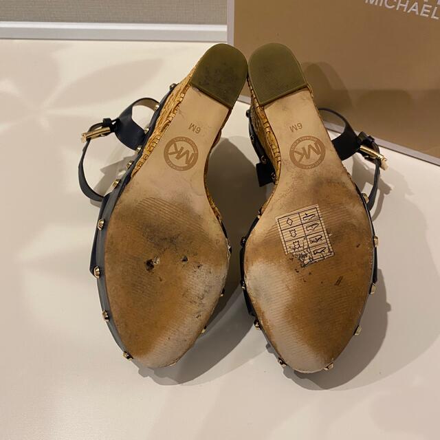 MICHAEL KORS - Michael Kors ウェッジソール サンダル ネイビー MICHAEL KORS - Michael Kors ウェッジソール サンダル ネイビー