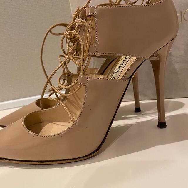 jimmy choo レースアップパンプス