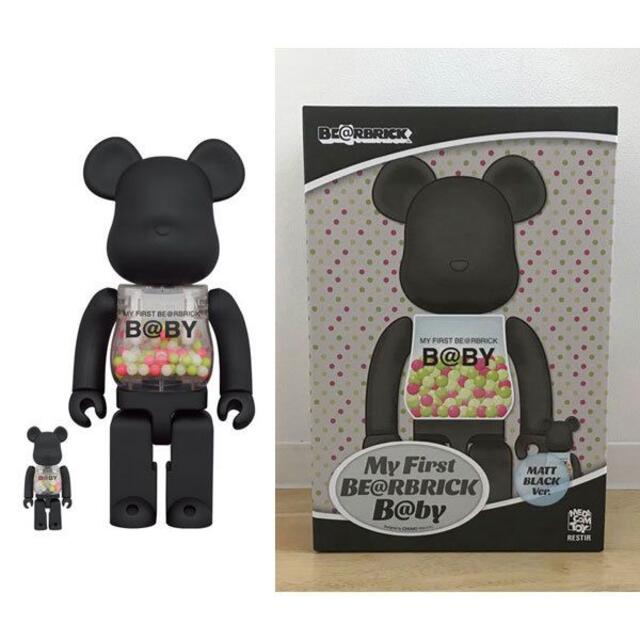 MY FIRST BE@RBRICK MATT BLACK 100％&400％