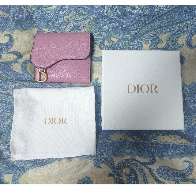 春新作の Christian Dior - ディオール サドル ロータスウォレット