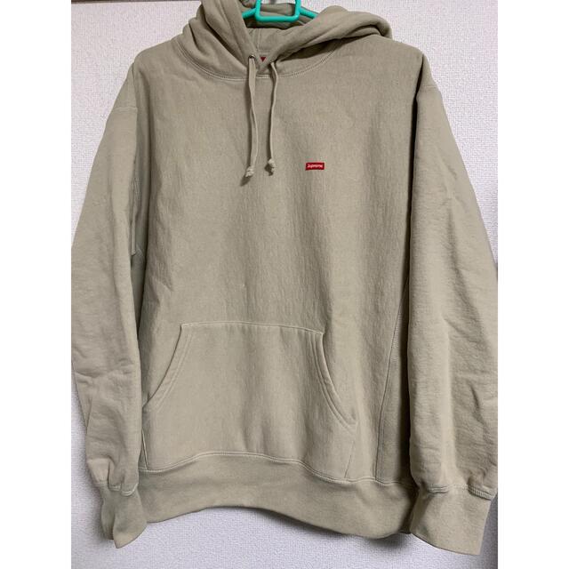 Supreme Small Box Hooded Sweat Taupe M