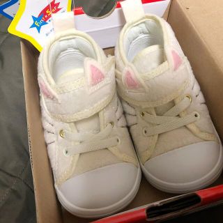 コンバース(CONVERSE)の新品＊コンバース BABY ALL STAR ホワイト ネコ 13cm(スニーカー)