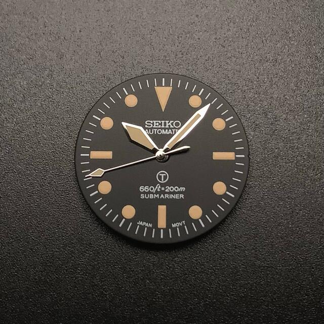 SEIKO(セイコー)のセイコー SEIKO 針 セット 社外 カスタム サブマリーナ 軍サブ クリーム メンズの時計(腕時計(アナログ))の商品写真