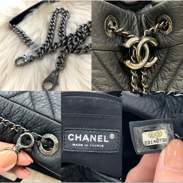 CHANEL(シャネル)の最終値下げCHANEL シャネル Vステッチ チェーンショルダーバッグ 黒 レディースのバッグ(ショルダーバッグ)の商品写真