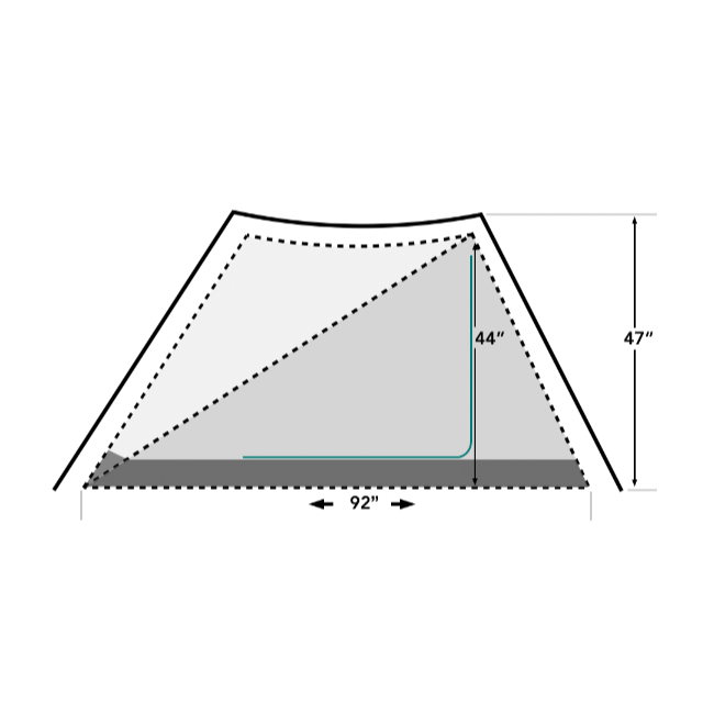 X-MID 2P TENT ウルトラライトテント 2人用 スポーツ/アウトドアのアウトドア(テント/タープ)の商品写真