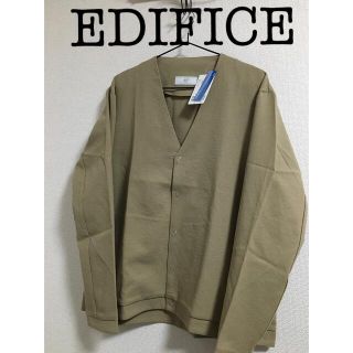 エディフィス(EDIFICE)の【新品タグ付】EDIFICE スパイラル Vネックカーディガン(カーディガン)