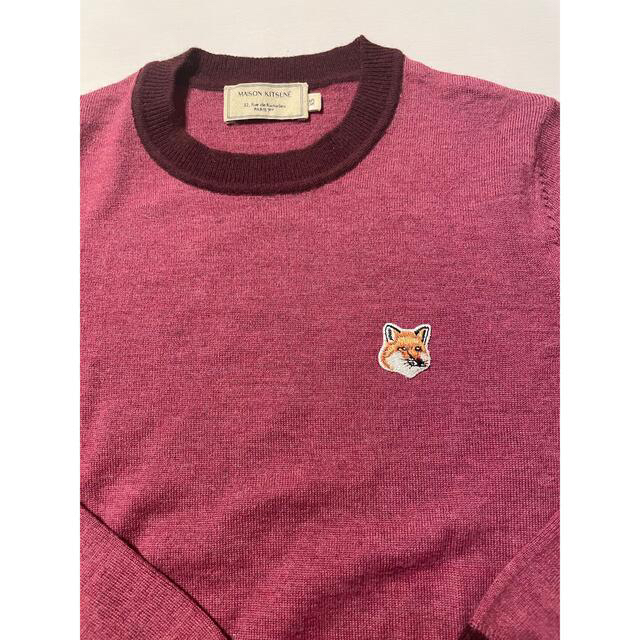 MAISON KITSUNE FOX HEAD メゾンキツネ♡セーター　ピンク