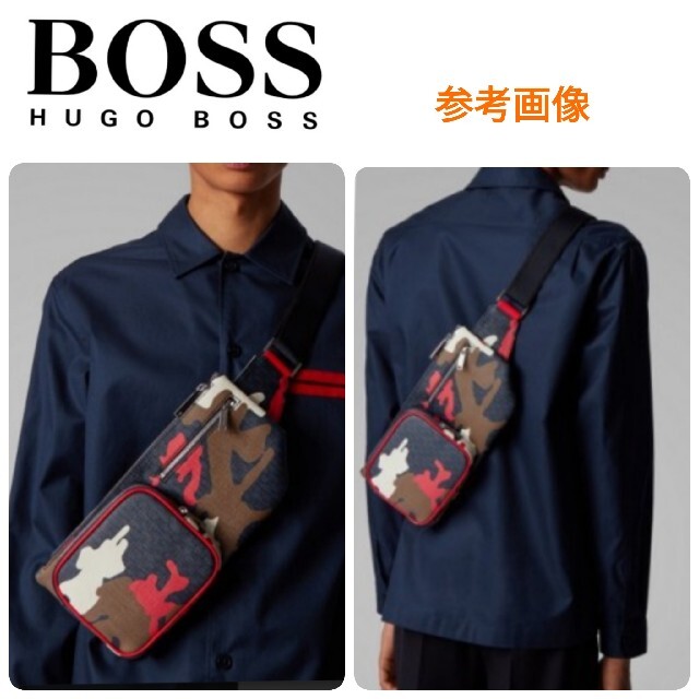 HUGO BOSS ヒューゴ ボス☆LEON掲載 カモフラボディバッグ大谷翔平