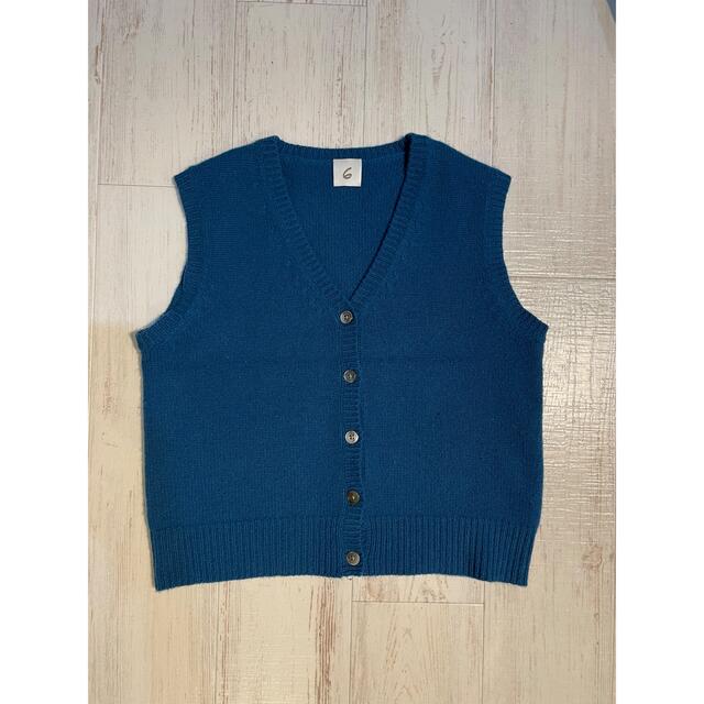 ＜6(ROKU)＞CASHMERE VEST/ベスト ◆