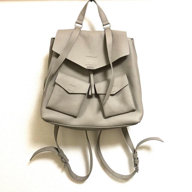 お得な情報満載 Allsaints ルックサック ハンドバッグ黒ブラックレザー