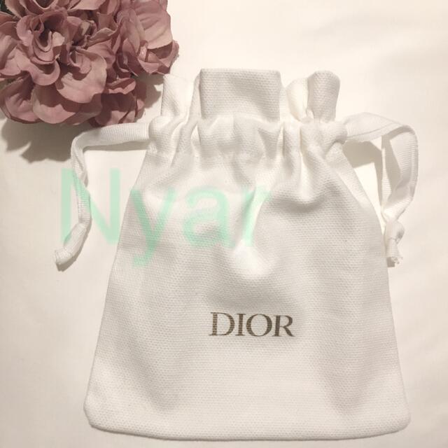 Dior(ディオール)のDior  ノベルティ 巾着 ホワイト レディースのファッション小物(ポーチ)の商品写真