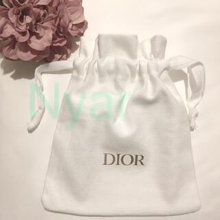 ディオール(Dior)のDior  ノベルティ 巾着 ホワイト(ポーチ)