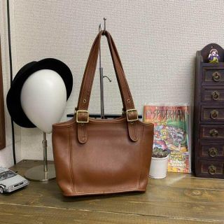 コーチ(COACH)の良品　COACH オールドコーチ　トート　ハンドバッグ ブラウン　古着MIX(ハンドバッグ)