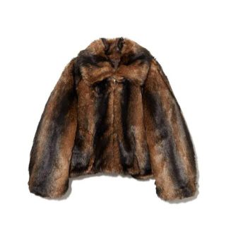 leinwande Vegan Fur Jacket / Brown