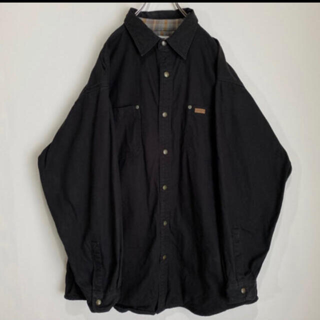 carhartt 裏地チェック ワークシャツ ジャケットXL