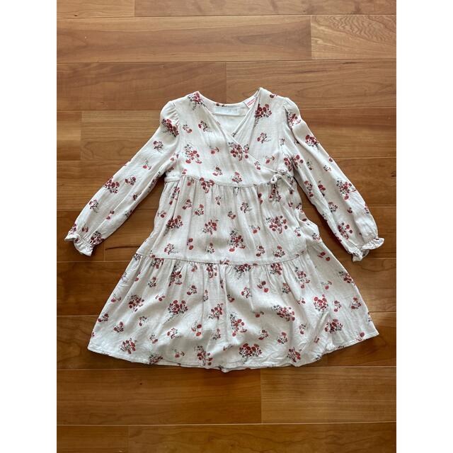 ZARA KIDS(ザラキッズ)のZARA☆カシュクールワンピ110 キッズ/ベビー/マタニティのキッズ服女の子用(90cm~)(ワンピース)の商品写真