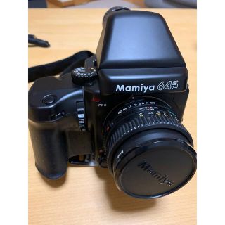 マミヤ(USTMamiya)のマミヤ　mamiya 645 PRO  本体とレンズ3本(フィルムカメラ)