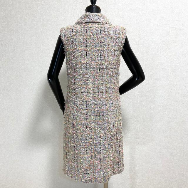 ご専用 超希少 CHANEL 国内正規 マルチカラーツイードワンピース