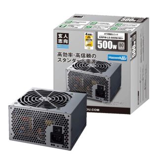 玄人志向 STANDARDシリーズ 80 PLUS 500W ATX電源 (PCパーツ)