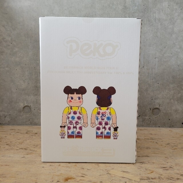 格安正規店 BE@RBRICK 400％の通販 by KOEDOG's shop｜ラクマ ペコちゃんミルキー70周年デザイン 100％ & 大得価人気