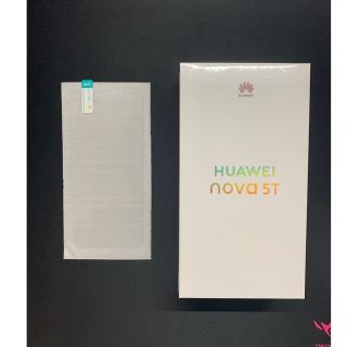 ファーウェイ(HUAWEI)の新品未使用品 HUAWEI nova 5T ブラック SIMフリーAndroid(スマートフォン本体)