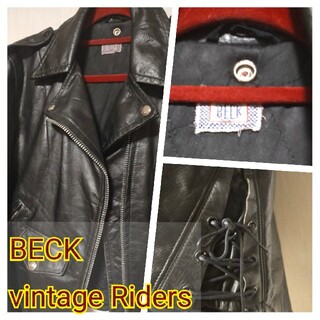 ショット(schott)のBECK vintage riders JKT 希少(ライダースジャケット)