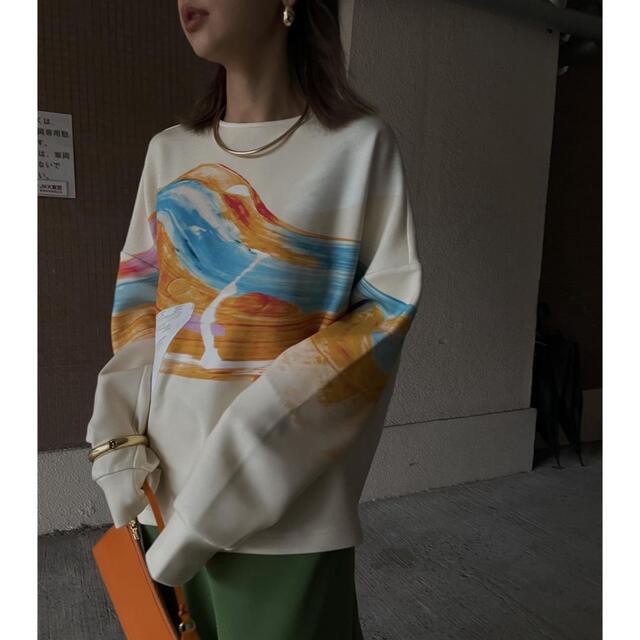 Ameri VINTAGE HAILEY WAVE ART SWEAT 上品 lvwoodsandwaters.org