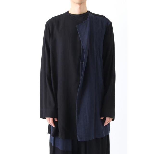 トップスヨウジヤマモト 17SS 左身頃 Double Layer Shirt