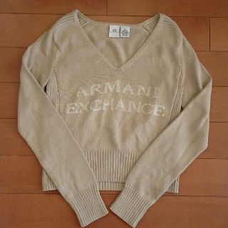 アルマーニエクスチェンジ(ARMANI EXCHANGE)のARMANI EXCANGE Vネック ロゴニット(ニット/セーター)