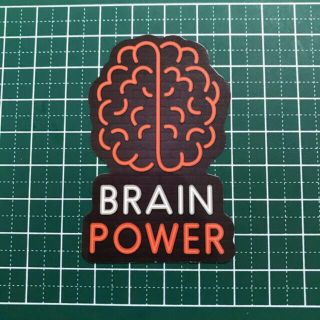 電飾風 ネオンサイン BRAIN POWER 脳 防水ステッカー(ステッカー)