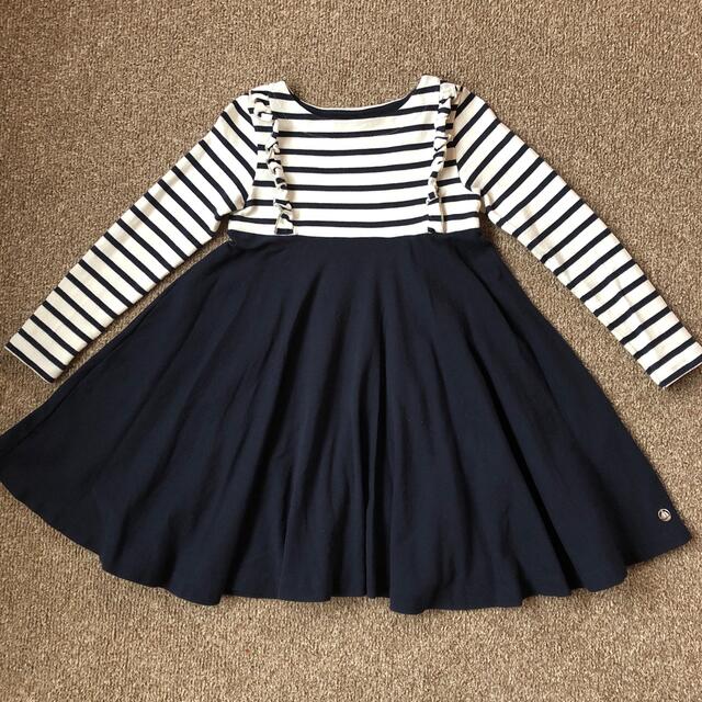 PETIT BATEAU(プチバトー)の専用☆プチバトー 大人気マリニエール切り替えワンピース キッズ/ベビー/マタニティのキッズ服女の子用(90cm~)(ワンピース)の商品写真