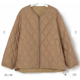 23区 - 23区 中綿リバーシブル ショート アウター キルティング コート