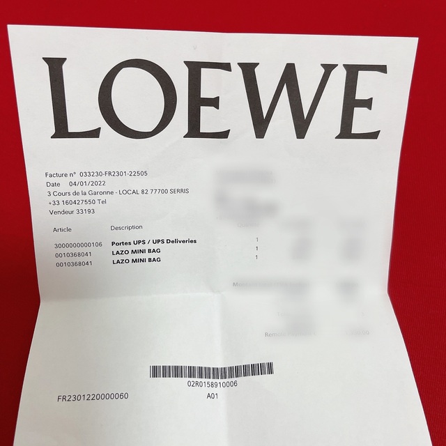 LOEWE(ロエベ)の【新品未使用】 ロエベ ラゾ ミニ 2way ショルダー ハンド バッグ レディースのバッグ(ショルダーバッグ)の商品写真